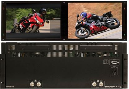 Picture of V-R1042DP-TE4U Dual 10.4' High Def 1024x768 Monitor Set with HDSDI inputs, TE Line, 4RU